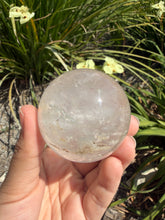 Load image into Gallery viewer, Natural Clear Quartz Crystal Sphere White Healing Stone Ball,A352
