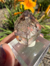 Load image into Gallery viewer, Natural Namibia Skeletal Enhydro Quartz Mineral Specimen w/ Moving Bubble,A479
