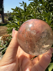 High Quality Light Smoky Quartz Crystal Sphere Smoky Quartz Ball,A64