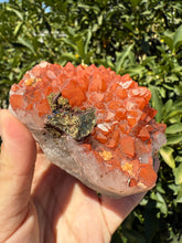 Load image into Gallery viewer, Red Quartz with Chalcopyrite from Jiangxi, China,Hematite Included,A91
