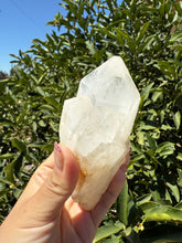 Load image into Gallery viewer, Large Natural Clear Quartz Crystal Point, Raw White Quartz Tower, A87
