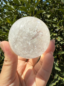 Great Deal!Clear Quartz Crystal Sphere,A125
