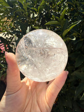 Load image into Gallery viewer, Large Rainbow Clear Quartz Crystal Sphere – Natural Healing Stone Ball- A43
