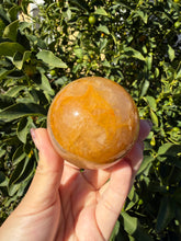 Load image into Gallery viewer, Natural Golden Healer Quartz Sphere,Yellow Crystal Ball,Golden Iron Quartz,A209
