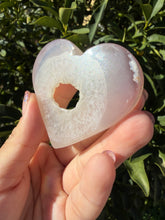 Load image into Gallery viewer, Druzy Agate Heart Stand Included - Agate - Agate Crystal - Crystal Heart,A201
