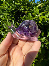 Load image into Gallery viewer, Amethyst Snail Handmade resin sculpture
