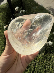 Small Clear Quartz Offering Bowl,234.2g