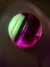 Load image into Gallery viewer, Dark purple Green Fluorite Crystal Ball
