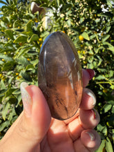 Load image into Gallery viewer, Natural Brazil Smoky Quartz Palm Stone,Meditation Palm Stones,A261
