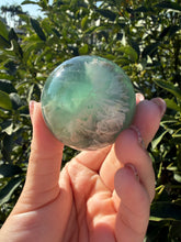 Load image into Gallery viewer, Natural Feather Fluorite Sphere,Snowflake Quartz Crystal Fluorite Ball,A217
