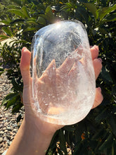 Load image into Gallery viewer, Large Clear Quartz Offering Bowl,Crystal Quartz Altar Bowl,Crystal Tray,B61
