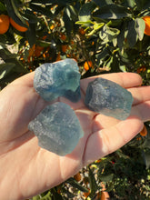 Load image into Gallery viewer, 3pcs Fluorite Crystal Rough Bulk,High Quality Blue Fluorite-B
