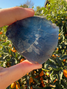 Raw Blue Fluorite Stone,153.2g