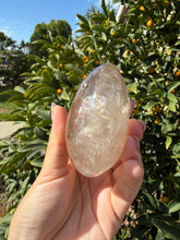 Load image into Gallery viewer, Natural Brazilian Light Smoky Quartz Palm Stone,Meditation Palm Stones,A288
