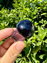 Load image into Gallery viewer, Resin small cute shiny Blue sandstone mushroom
