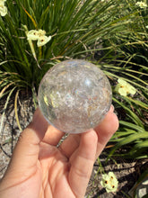 Load image into Gallery viewer, Natural Clear Quartz Crystal Sphere White Healing Stone Ball,A351

