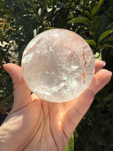 Load image into Gallery viewer, Large Rainbow Clear Quartz Crystal Sphere – Natural Healing Stone Ball- A43
