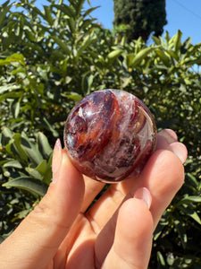 High Quality Fire Quartz Sphere,Premium Hematoid Quartz Crystal Ball,A102