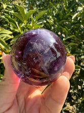 Load image into Gallery viewer, Top quality Chevron Amethyst Sphere,Amethyst Crystal Ball, Davis Effect,A73
