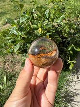 Load image into Gallery viewer, Garden Quartz Crystal Sphere,Natural Lodolite Included Healing Crystal Ball,A328
