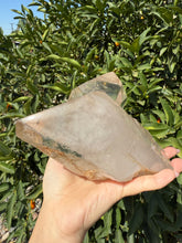 Load image into Gallery viewer, 1.59kg Clear Quartz with Green Phantom Inclusions, Partial Polished Faces
