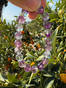 High Quality Fluorite Bracelet - Heart, Throat, Third-Eye, and Crown Chakra