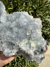 Load image into Gallery viewer, Green Fluorite with Sparkling Quartz and Calcite Double Mixed Mineral Specimen
