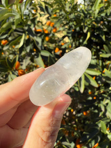 Clear Quartz Puff Heart Carving,#04