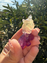 Load image into Gallery viewer, Natural Rainbow Candy Fluorite Unicorn, Fluorite Unicorn
