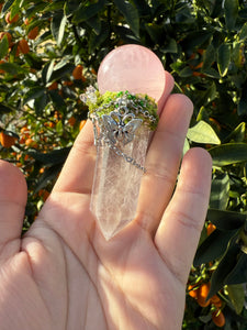 Natural Clear Quartz Sceptre,Rose Quartz Crystal,Crystal Sceptre,Crystal Wand