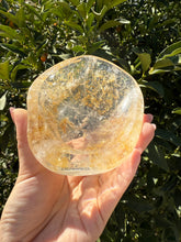 Load image into Gallery viewer, Large Clear Quartz Offering Bowl,Crystal Quartz Altar Bowl,Crystal Tray,B80
