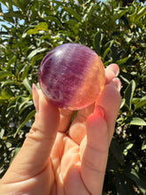 Load image into Gallery viewer, High Quality Candy Fluorite Sphere, Stunning Rainbow Fluorite Ball,A109

