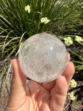 Load image into Gallery viewer, Natural Clear Quartz Crystal Sphere White Healing Stone Ball,A354
