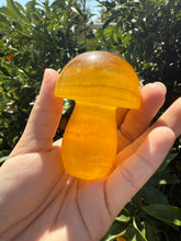 Load image into Gallery viewer, Large Natural Yellow Fluorite Mushroom Crystal, A83
