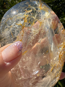 Large Clear Quartz Offering Bowl,Crystal Quartz Altar Bowl,Crystal Tray,B78