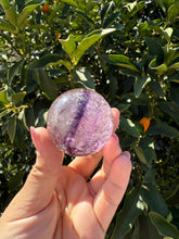 Load image into Gallery viewer, Natural Phantom Amethyst Crystal Sphere
