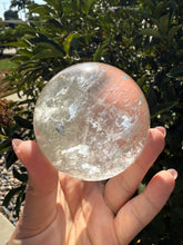 Load image into Gallery viewer, Phantom Quartz Crystal Sphere,Clear Quartz with Chevron Phantom Layers, A63
