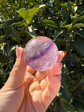 Load image into Gallery viewer, Natural Phantom Amethyst Crystal Sphere
