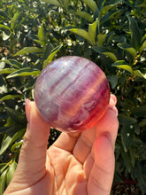Load image into Gallery viewer, Rainbow Candy Fluorite Sphere, Stunning Rainbow Fluorite Ball

