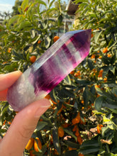 Load image into Gallery viewer, A+ Grade Rainbow Fluorite Tower Point A
