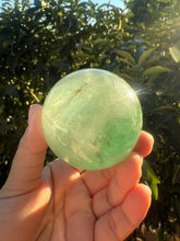 Load image into Gallery viewer, Natural Green Fluorite sphere
