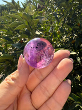 Load image into Gallery viewer, Chevron Amethyst Sphere with Goethite Inclusions,Davis Effect, A71
