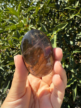 Load image into Gallery viewer, Natural Brazil Smoky Quartz Palm Stone / Meditation Palm Stones,A157
