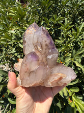 Load image into Gallery viewer, Double Enhydro Amethyst Cluster – Natural Water Bubble Quartz, A47
