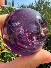 Load image into Gallery viewer, Top quality Chevron Amethyst Sphere,Amethyst Crystal Ball, Davis Effect,A73
