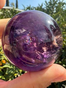 Top quality Chevron Amethyst Sphere,Amethyst Crystal Ball, Davis Effect,A73