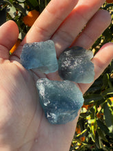 Load image into Gallery viewer, 3pcs Fluorite Crystal Rough Bulk,High Quality Blue Fluorite-A
