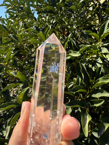 12-Sided Clear Quartz Point,Double Terminated Quartz,Vogel Cut Crystal,A165