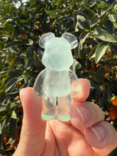 Load image into Gallery viewer, Natural Green Candy Fluorite Bear Carving,Fluorite Stand Bear
