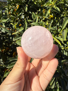 Big Sale!Gemmy Six Star Rose Quartz Sphere